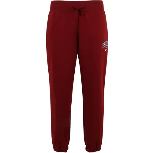 Nike Sportswear Hlače morsko plava / karmin crvena / bijela