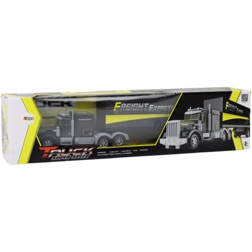 Lean Toys Tovornjak z daljinskim upravljalnikom RC daljinski upravljalnik sveti 27 MHZ rumena Slike