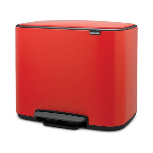 Brabantia Bo pedalni koš 3 x 11 L s 3 plastičnimi vložki - Passion Red Cene