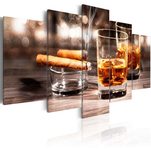  Slika - Cigar and whiskey 100x50 Cene
