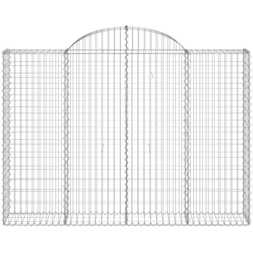  Lučne gabionske ko&amp;scaron;are 8 kom 200x30x40/60 cm pocinčano željezo Slike
