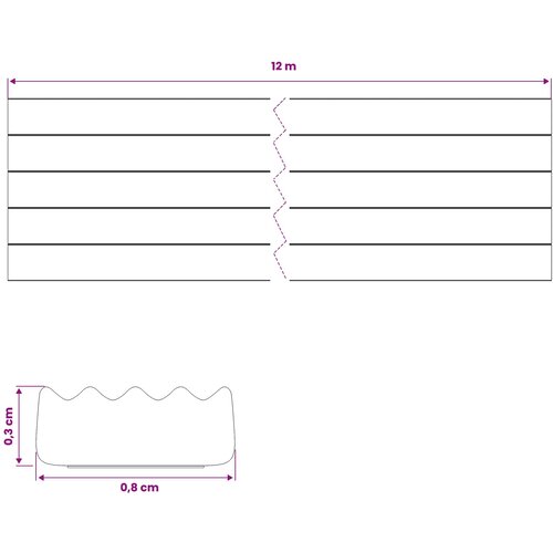  Samoljepiva brtvila za prozore Smeđa 8 x 3 mm 12 m EPDM pjena Slike