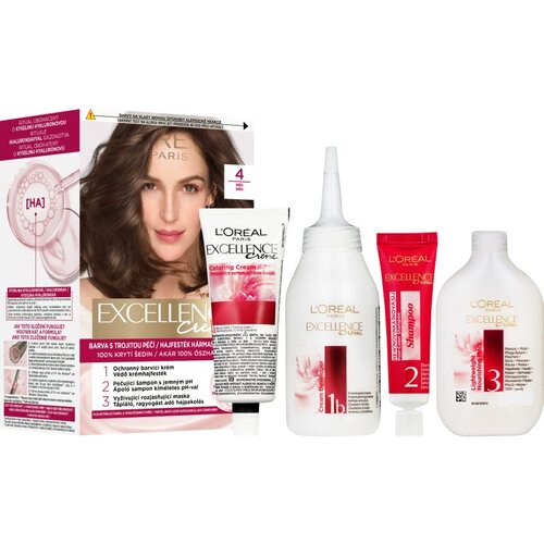 L&amp;acute;Or&amp;eacute;al Paris Excellence Creme boja za kosu nijansa 4 1 kom Slike