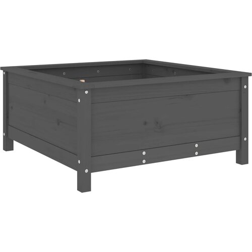  Vrtna sadilica siva 82,5 x 82,5 x 39 cm od masivne borovine Slike