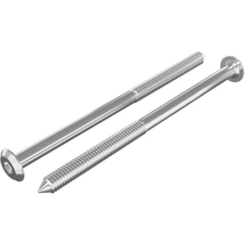 vidaXL Pohi&scaron;tveni vijaki 2 pcs srebrna M6 x 100 mm Jeklo, (5000163846) Cene