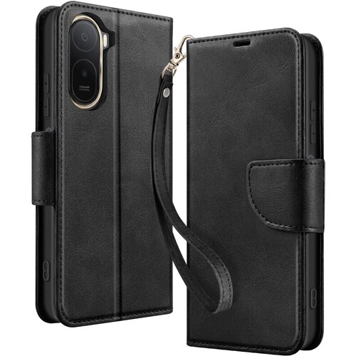 AVIZAR Etui denarnica za Redmi A7 Pro v retro slogu z nosilcem, Črna, (5000273949) Cene