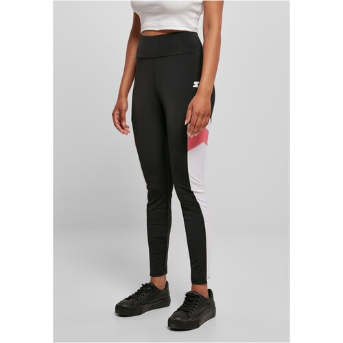 Starter Black Label Women's high-waisted starter sports leggings blk/wht/pnkgrpfrt Cene