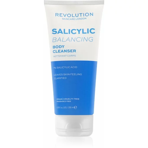 Revolution Body Salicylic (Balancing) gel za tuširanje s AHA Acids 200 ml