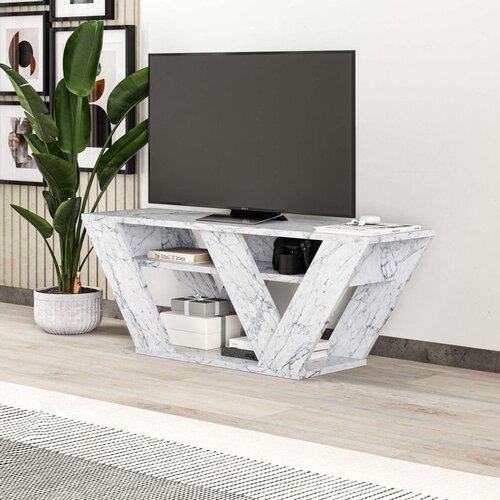 Hanah home pipralla - carrara marble carrara marble tv stand Cene
