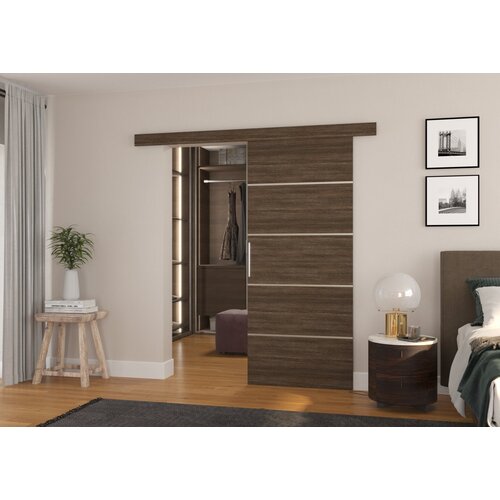ADRK Drsna stenska vrata TONY iz laminirane ploe 96 cm - OKOLADA Cene