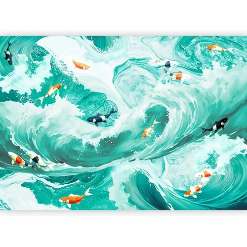  Foto tapeta - Fish and waves 500x350 Standard Cene