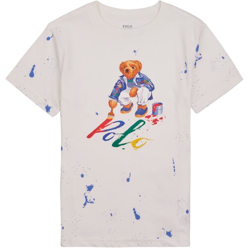 Polo Ralph Lauren BEAR SS CN-KNIT SHIRTS-T-SHIRT Bijela Slike