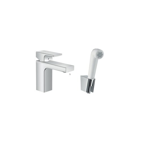 Hansgrohe Vernis Shape 100 Chrome baterija (slavina) za umivaonik sa higijenskim tuš setom sa 2 mlaza 71216000 Cene