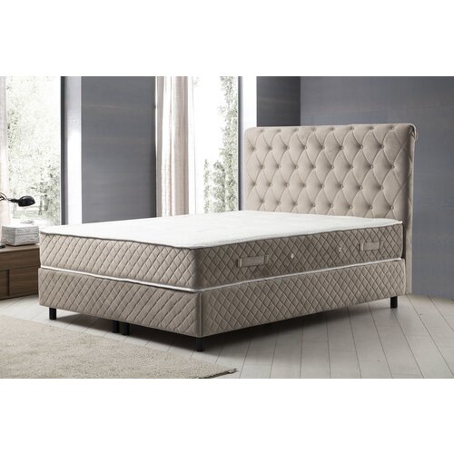 Hanah home Bračni krevet Sonata Set 140 x 200 Beige Slike