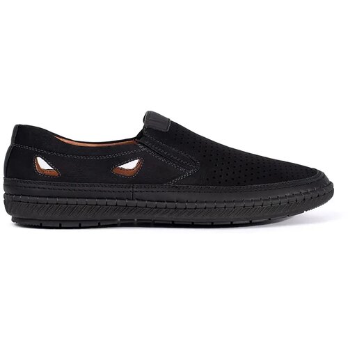Shelvt Men&amp;#039;s shoes black openwork Slike