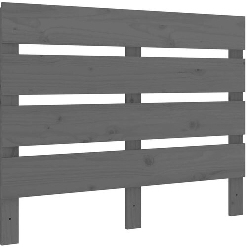  Uzglavlje sivo 100 x 3 x 80 cm od masivne borovine Slike