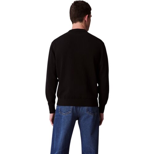 Calvin Klein Jeans Puloverji LS EZ COTTON CREWNK LV04RC309G Črna Slike