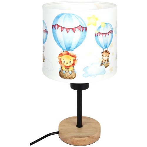 Brilagi Stona lampa BOBO WOOD 1xE27/25W/230V hrast/crna/bela/životinjice Slike