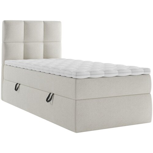 MID.YOU POSTELJA Z VZMETNICO 90 cm x 200 cm , les, tekstil, leseni material bež Slike
