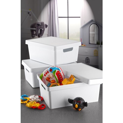 Aberto Design set kutija za odlaganje stvari KTKPK10-2-3, 3 komada, beli Cene