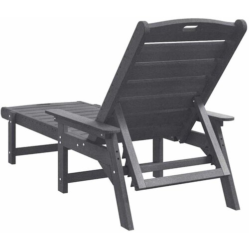  Ležaljka Svijetlo siva 195,5 x 53 x 98,5 cm HDPE Slike