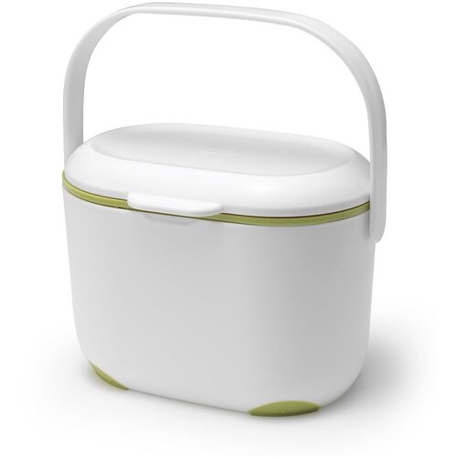 Addis Bijelo-zelena kanta za kompostabilni otpad Caddy, 2,5 l Slike