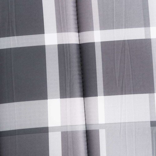 VidaXL Jastuk za ležaljku sivi karirani 200 x 50 x 3 cm tkanina Oxford Slike