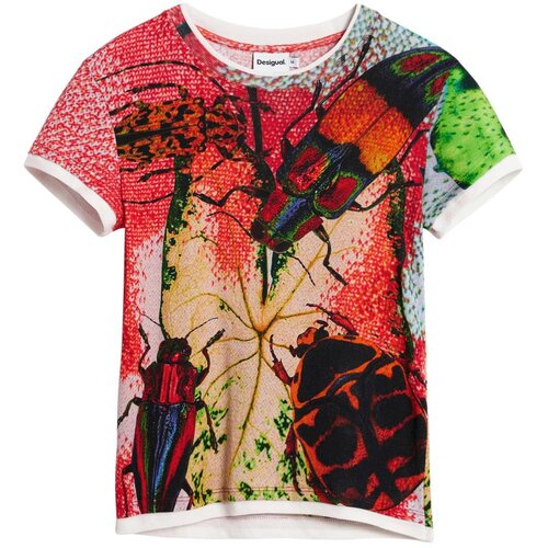 Desigual Majica &scaron;afran / limeta / karmin crvena / crna Cijene