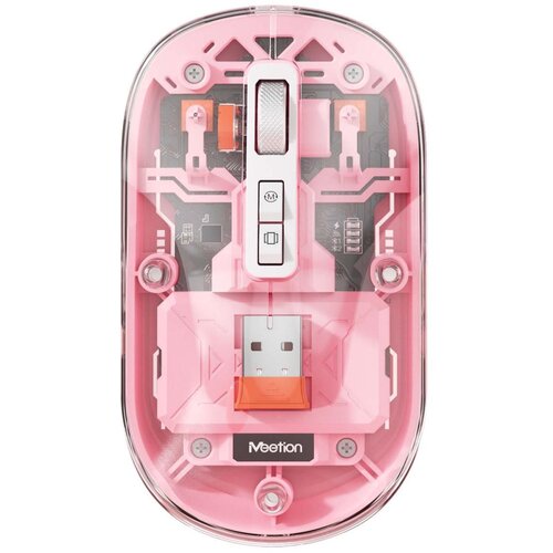 MeeTion BTM005PK BEŽIČNI BT PUNJIVI Miš, 2.4GHZ, PINK Cene