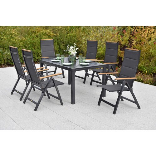 Gardenson VRTNA GARNITURA VERONA aluminij barve grafita, siva Cene