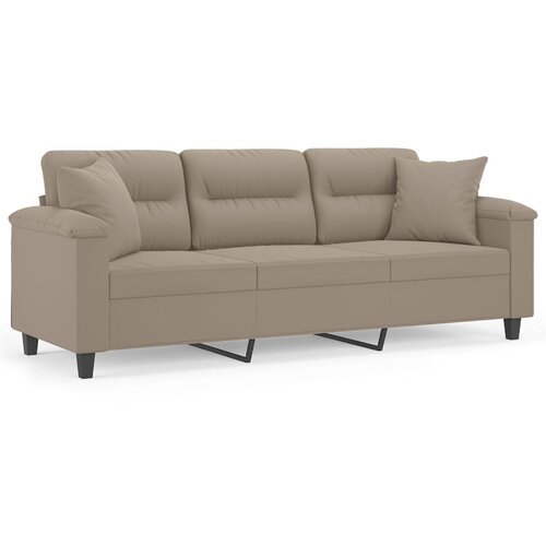 Maison Chic kavč - Sofa - Kanape z blazinami taupe 180 cm tkanina iz mikrovlaken, (21727191) Slike