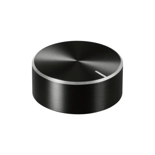 TRU COMPONENTS TC-11696472 okretni gumb s gumbom za obilježavanje crna (Ø x V) 25 mm x 10 mm aluminij, plastika 1 St. Cijene