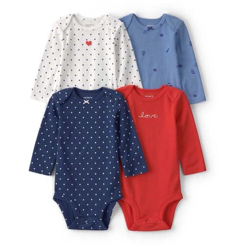 Carter's bodi za bebe devojčice - set od 4 kom. Cene