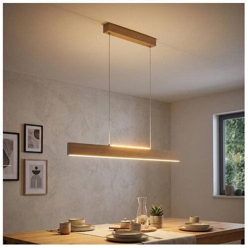 Eglo 39344 - led luster na sajli climene LED/17W/230V + LED/4,2W hrast Cene