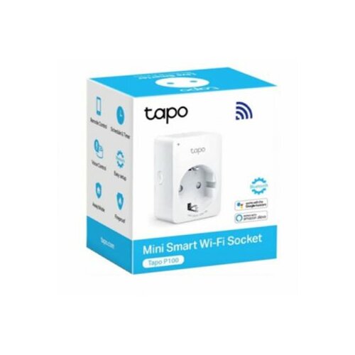 Tp-link Tapo P100 (1-PACK) Wi-Fi/2,4Ghz/Max load 10 a/bela pametna utičnica Slike