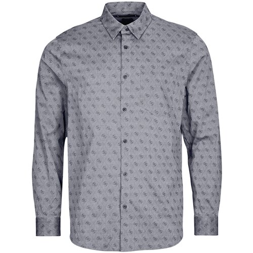 Guess Srajce z dolgimi rokavi 4G JACQUARD SHIRT Siva Cene