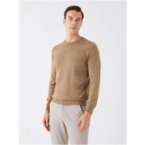 LC Waikiki Men's Crew Neck Long Sleeve Knitwear Sweater