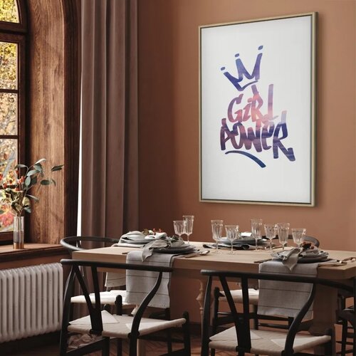  Slika - Girl Power (1 Part) Vertical 80x120 U prirodnom drvenom okviru Cene