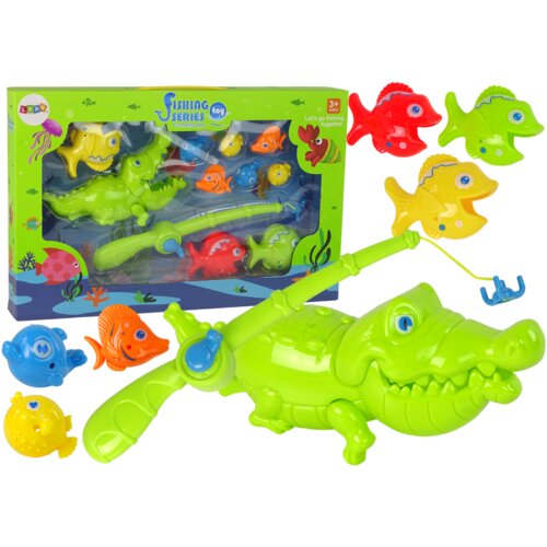  Large Fishing Set with fishing rod Let&amp;#039;s Go Fishing ! 11 elements Slike