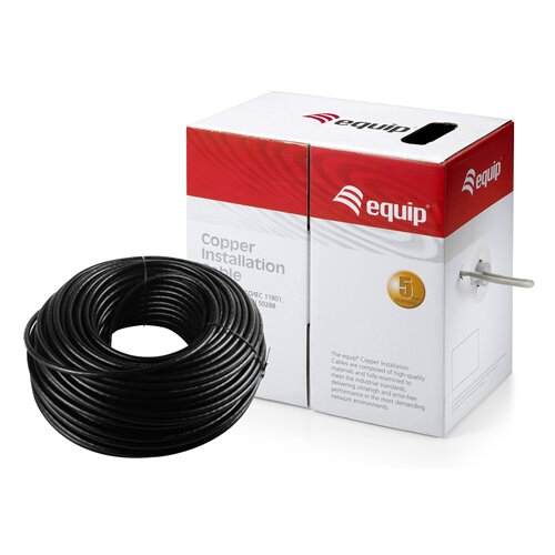 Equip Omrežna tuljava Rj45 Cat.6 Black - 305M Outdoor, (21407277) Cene