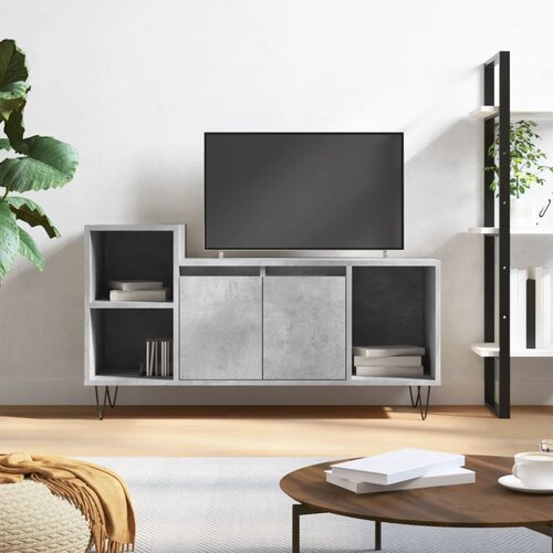 vidaXL TV omarica betonsko siva 100x35x55 cm inženirski les Cene