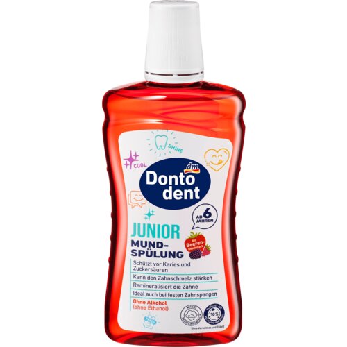Dontodent JUNIOR tečnost za ispiranje usta za decu, od 6. godine 500 ml Cene