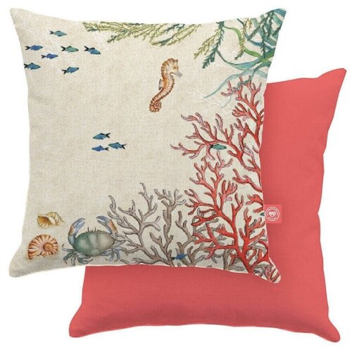 Rose & Tulipani Prevleke za vzglavnike Sea Life Bela Cene