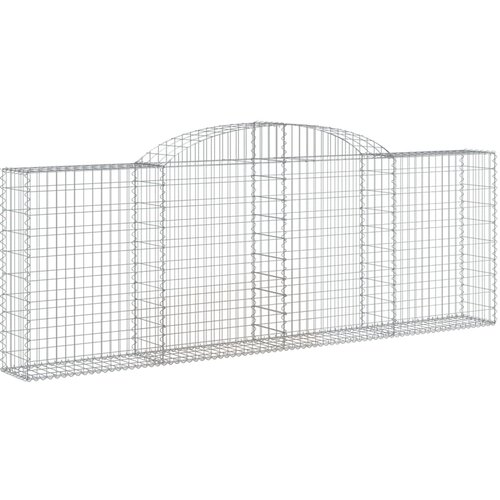  Lučne gabionske ko&amp;scaron;are 2 kom 300x30x100/120cm pocinčano željezo Slike