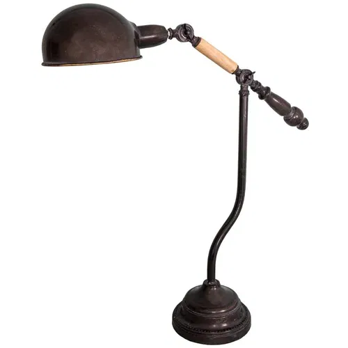 Antic Line Smeđa stolna lampa (visina 67 cm) –