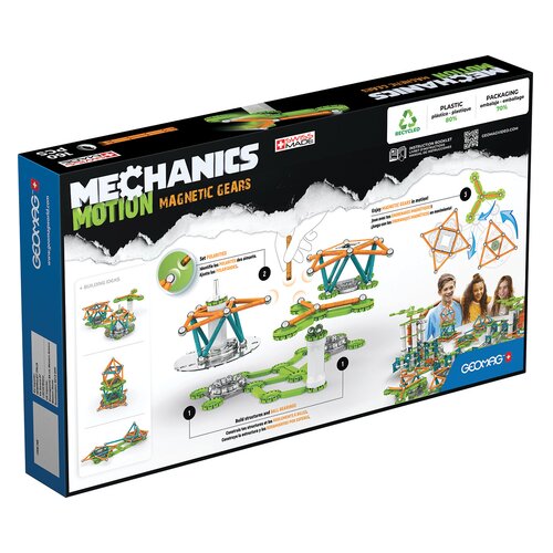 Geomag mechanics motion set za konstrukcijo magnetnih zobnikov, 160 kosov (871772007685) Slike