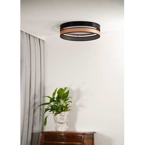  Duolla-LED Plafonsko svetlo ROLLER DUO SHINY LED/24W/230V prečnik 45 cm crna/bakrena Slike
