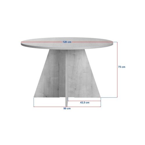 Hanah home trpezarijski sto virella atlantic pine Slike