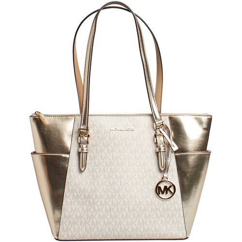 Michael Kors Nakupovalne torbe 35F4GCFT3V-BEIGE Večbarvna Slike