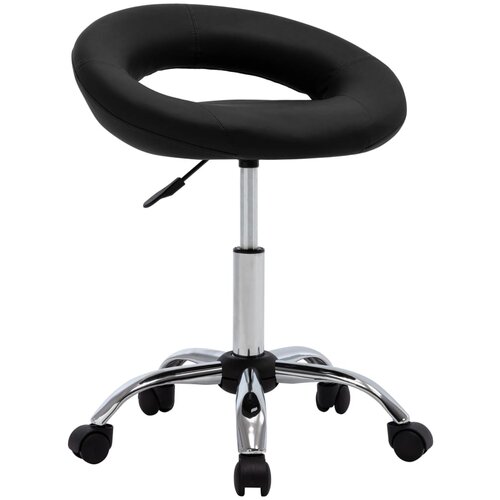 vidaXL Okretna blagavaonska stolica od umjetne kože crna Cijene